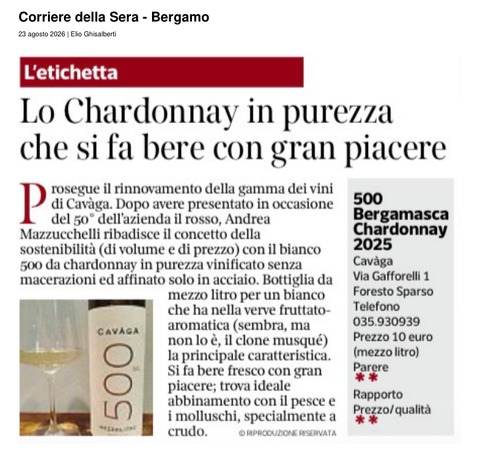 Corriere della Sera – Bergamo — 23. August 2026